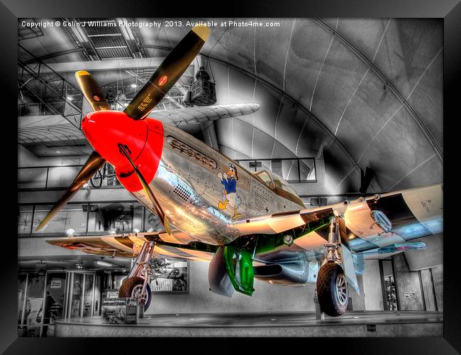 North American P-51D Mustang - Hendon Framed Print by Colin Williams Photography