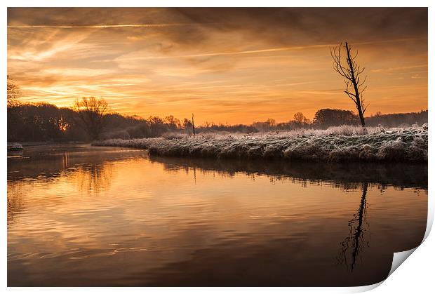 River Bure at Coltishall Print by Stephen Mole