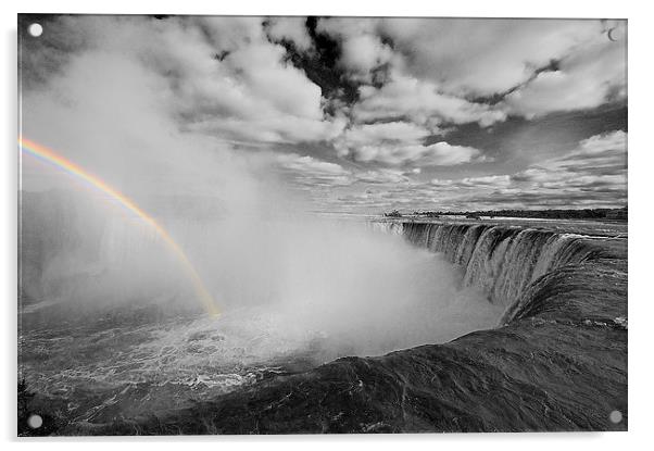 Rainbow Falls Acrylic by Rob Hawkins