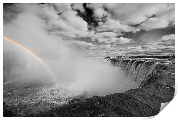 Rainbow Falls Print by Rob Hawkins