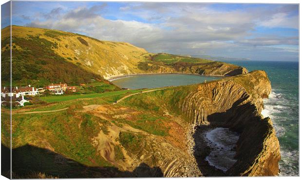 Lulworth Cove and Stair Hole, Dorset Canvas Print by Colin Tracy
