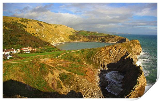 Lulworth Cove and Stair Hole, Dorset Print by Colin Tracy