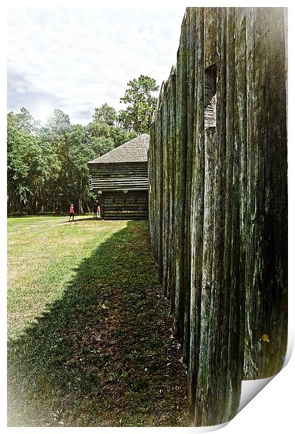 Fort Foster Enclosure Print by Judy Hall-Folde