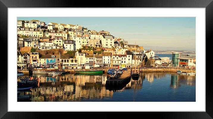Early Morning Sun Over Brixham Framed Mounted Print by Peter F Hunt