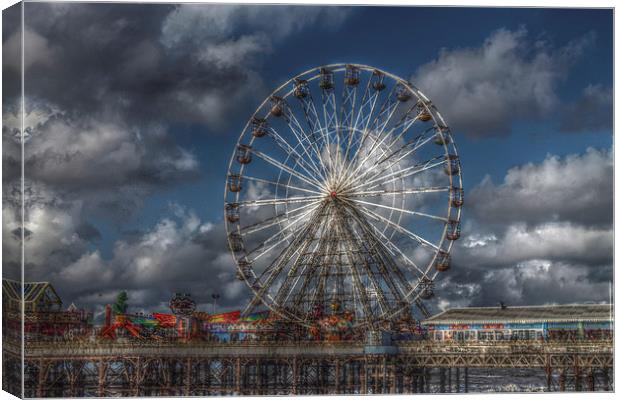 Blackpool Big Wheel HDR Canvas Print by Juha Remes
