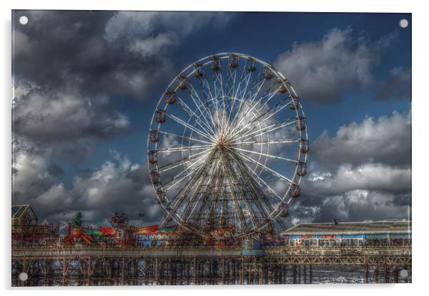 Blackpool Big Wheel HDR Acrylic by Juha Remes