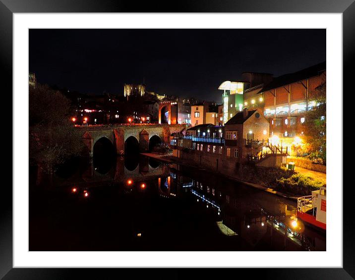 calm reflection at lumiere Framed Mounted Print by adrian shirkey