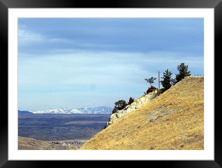 Tetons in the distance Framed Mounted Print by Don Brady