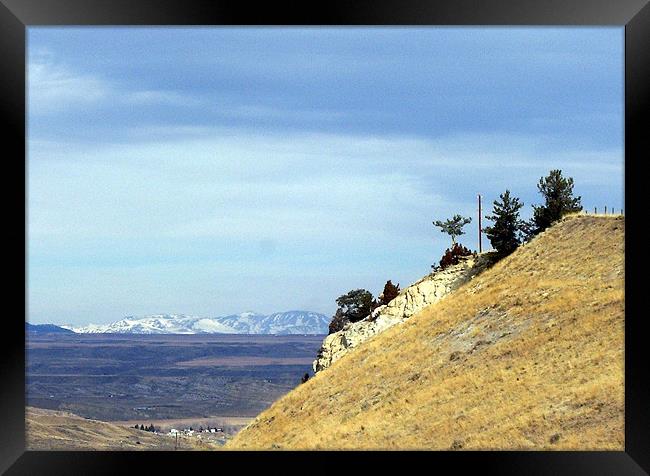 Tetons in the distance Framed Print by Don Brady