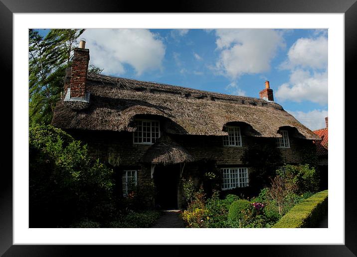 Chocolate box cottage Framed Mounted Print by Peter Orr
