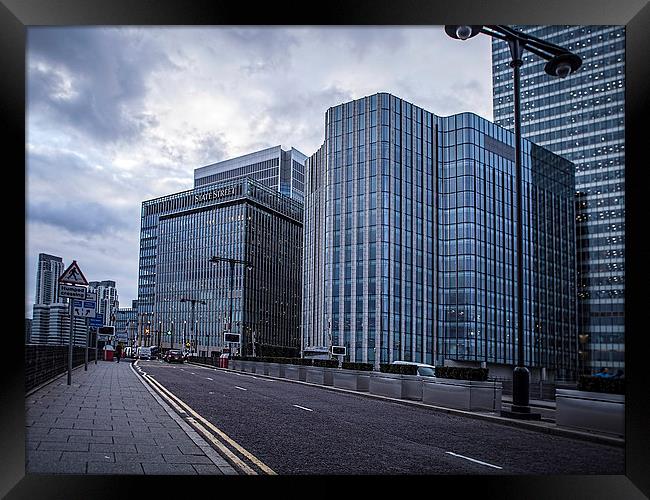 Canary Wharf London Framed Print by Philip Pound
