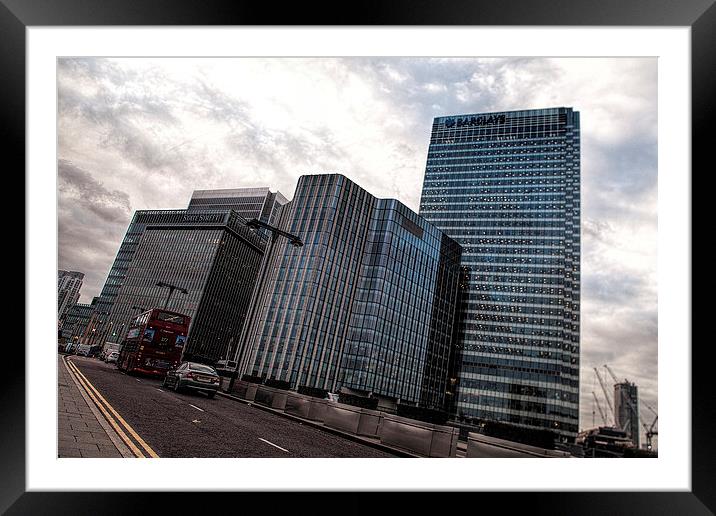 Canary Wharf in Londons Docklands Framed Mounted Print by Philip Pound