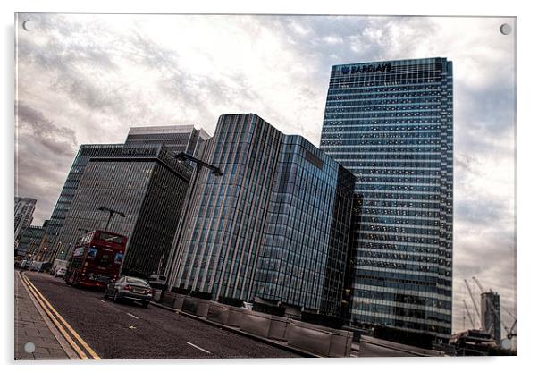 Canary Wharf in Londons Docklands Acrylic by Philip Pound