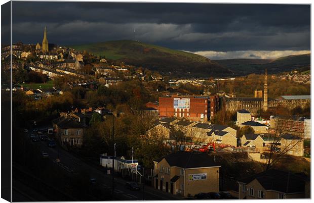 MOSSLEY AT DUSK Canvas Print by JEAN FITZHUGH