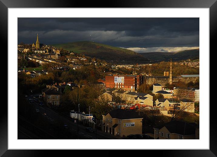 MOSSLEY AT DUSK Framed Mounted Print by JEAN FITZHUGH