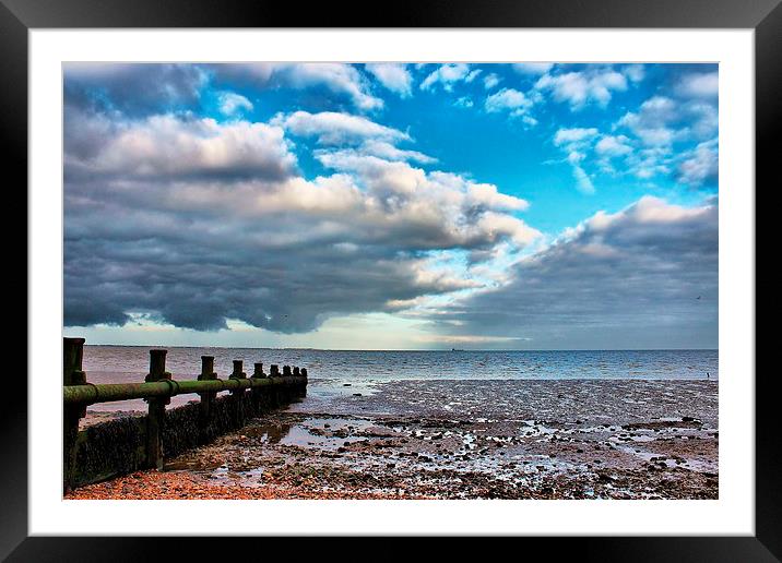 Isle of Grain, Beach View Framed Mounted Print by Robert Cane