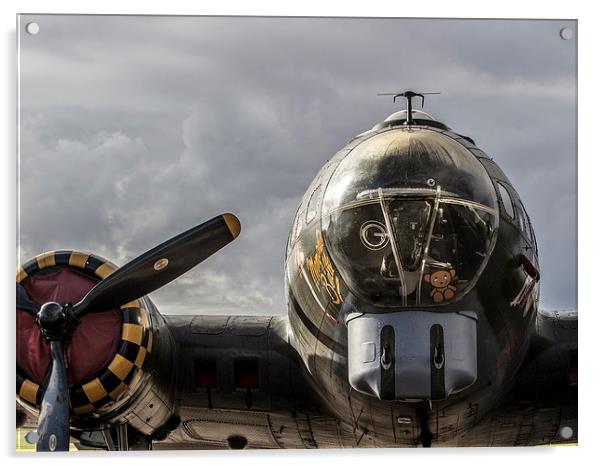 Memphis Belle - colour version. Acrylic by Keith Campbell