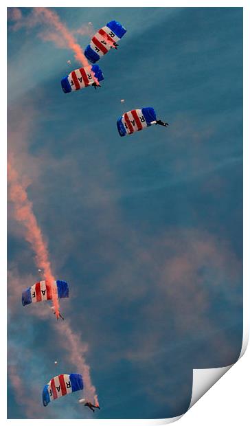 RAF Parachute Team Print by Peter Orr