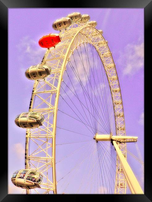 London Eye Framed Print by Louise Godwin