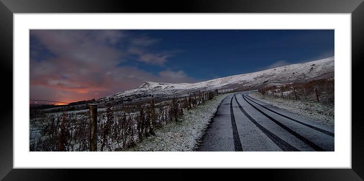 Midnight Snow Framed Mounted Print by Paul Martin