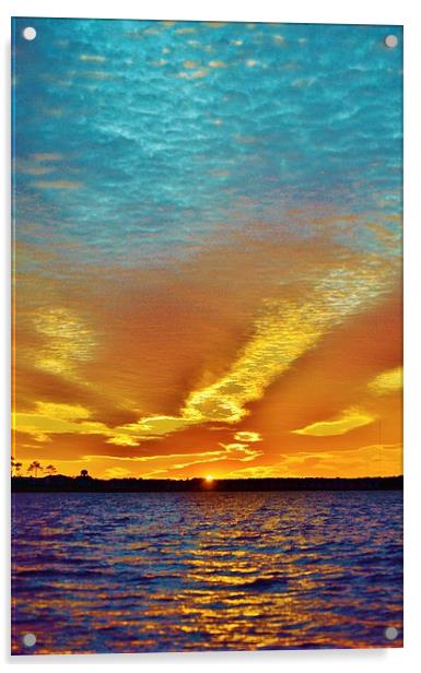 3 Layer Sunset Acrylic by Beach Bum Pics