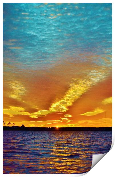 3 Layer Sunset Print by Beach Bum Pics