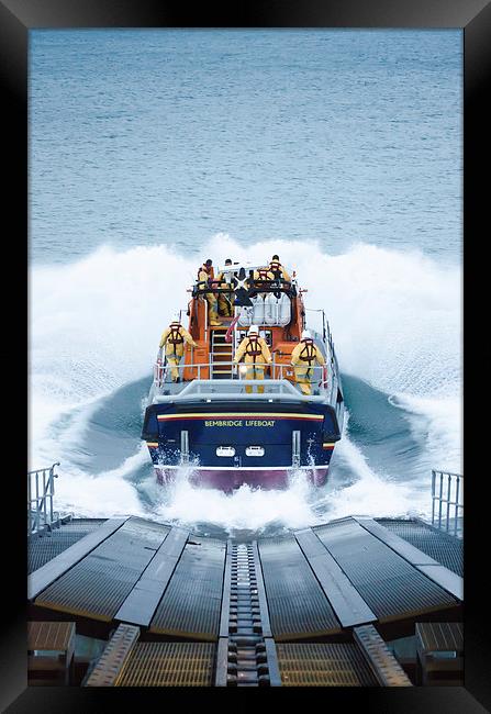 Lifeboat Splash Framed Print by Paul Walker