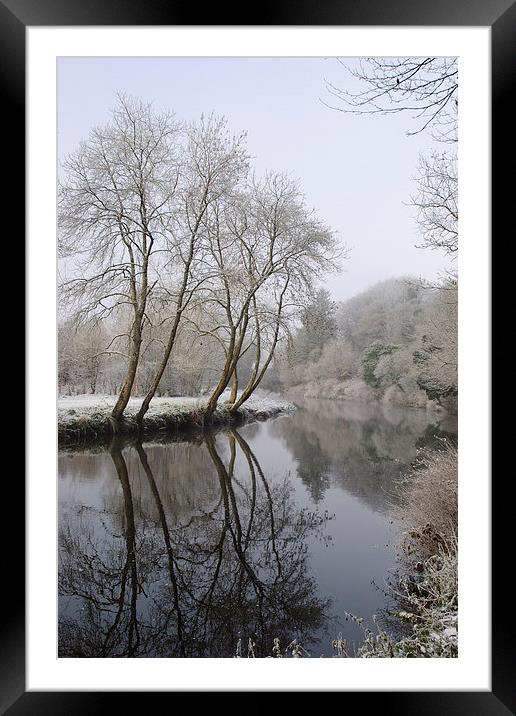Cold and Calm Framed Mounted Print by Paul Martin
