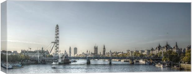 From Waterloo Bridge Canvas Print by Vicky Mitchell