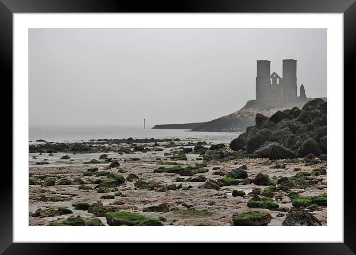 Reculver, Kent Framed Mounted Print by Claire Colston