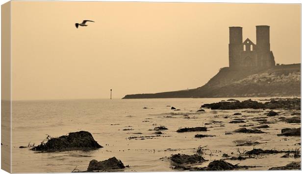 Reculver, Kent Canvas Print by Claire Colston