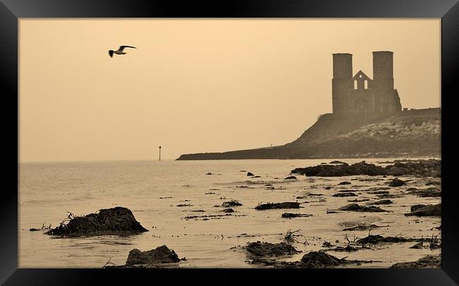 Reculver, Kent Framed Print by Claire Colston