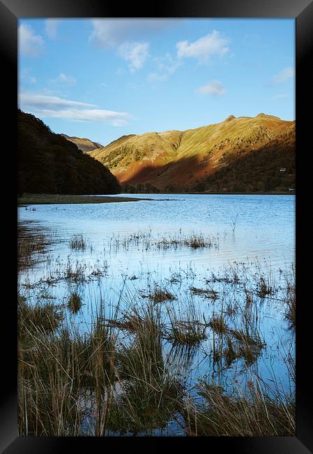 Brothers Water with Angletarn Pikes beyond Framed Print by Liam Grant