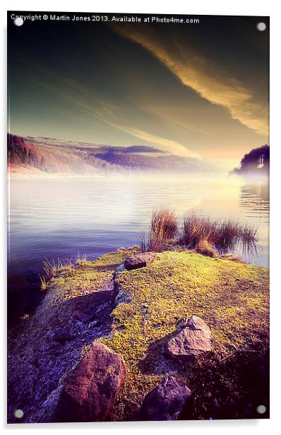 Enchanting Misty Morning at Derwent Reservoir Acrylic by K7 Photography