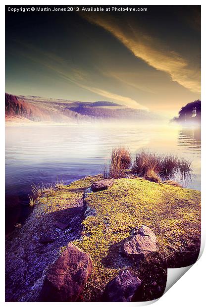 Enchanting Misty Morning at Derwent Reservoir Print by K7 Photography