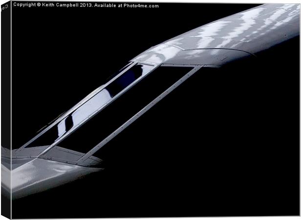 Concorde Canvas Print by Keith Campbell