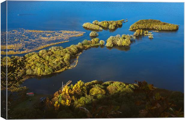 Jetty on Derwent Water near Great Bay. Canvas Print by Liam Grant