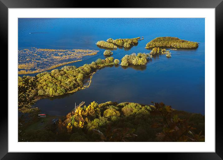 Jetty on Derwent Water near Great Bay. Framed Mounted Print by Liam Grant