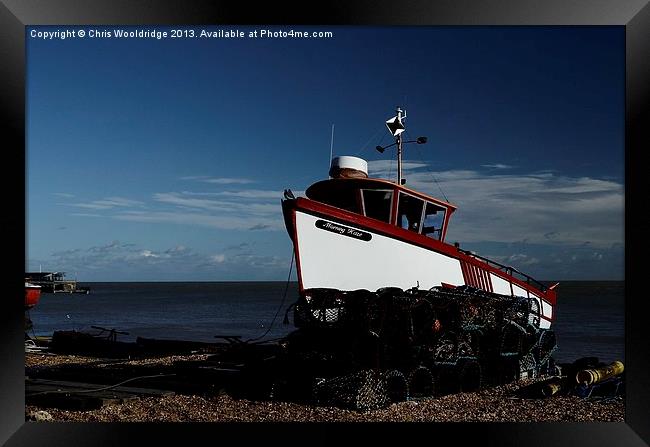 Fishing Vessel Framed Print by Chris Wooldridge