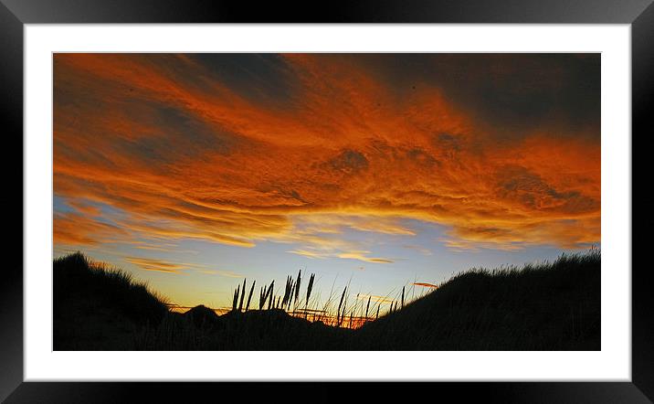 Red and Blue Framed Mounted Print by Eric Watson