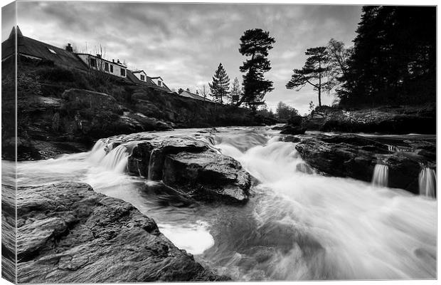 Falls of Dochart Canvas Print by Keith Thorburn EFIAP/b