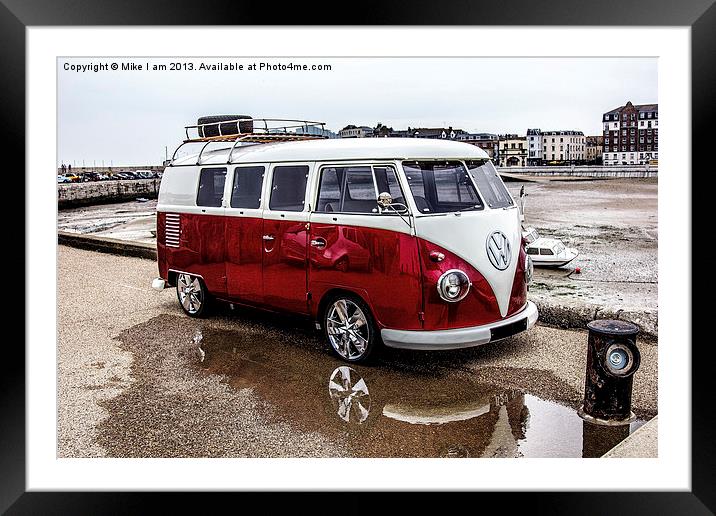 VW Camper Framed Mounted Print by Thanet Photos