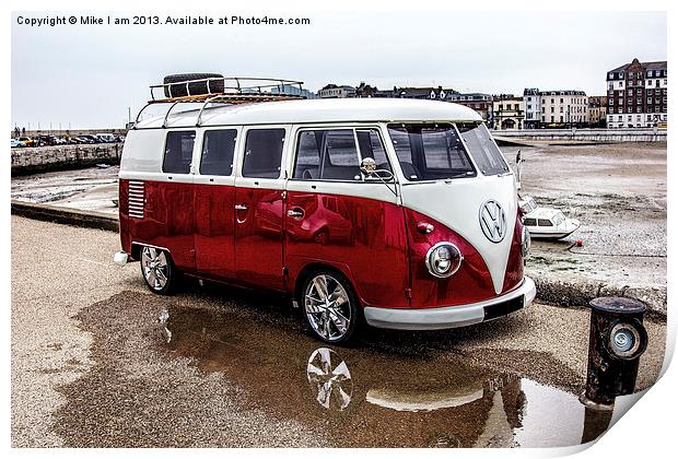 VW Camper Print by Thanet Photos