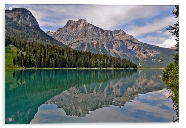 Emerald Lake, British Columbia Acrylic by Peter Lennon