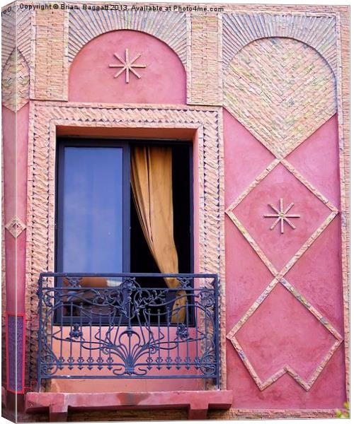 Marrakesh Balcony Canvas Print by Brian  Raggatt
