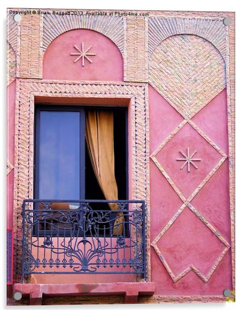 Marrakesh Balcony Acrylic by Brian  Raggatt