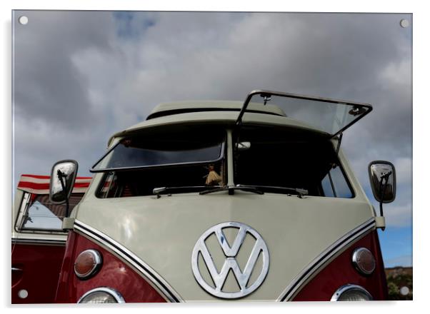 Volkswagen campervan Acrylic by Carl Shellis