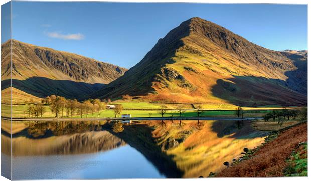 Fleetwith Pike Across Buttermere Canvas Print by Jamie Green