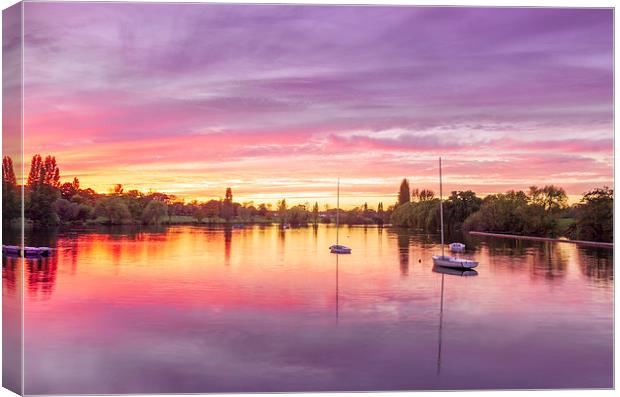 Danson Park in Bexley Canvas Print by John Ly