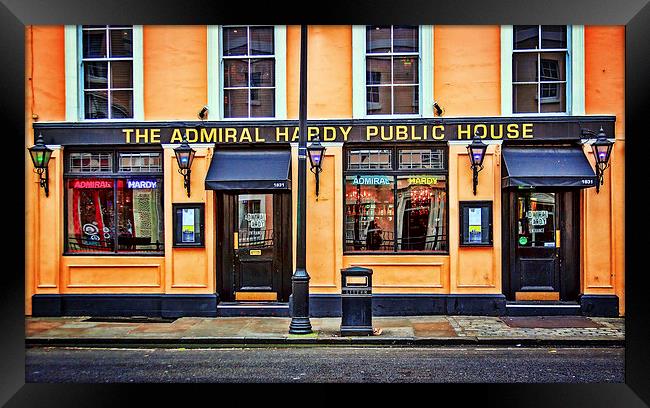 The Admiral Hardy Public House in London Greenwich Framed Print by John Ly